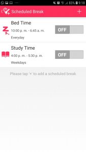 tareas programadas dinnertimeplus
